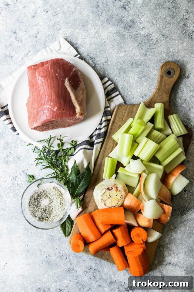 Top Round Roast Recipe with Gravy
Savory Top Round Roast with Homemade Gravy 3 Ingredients for Top Round Roast