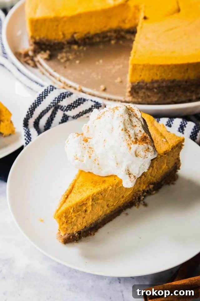 keto pumpkin cheesecake - keto cheescake with whipping cream