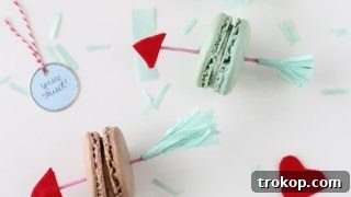 DIY Valentine Arrow Cookie Picks