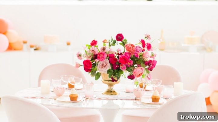 A Simple and Chic Galentine's Table