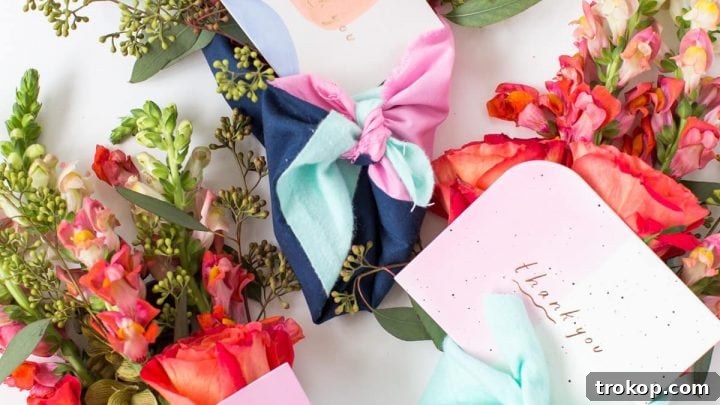 DIY Fabric Wrapped Bouquets for Gifting