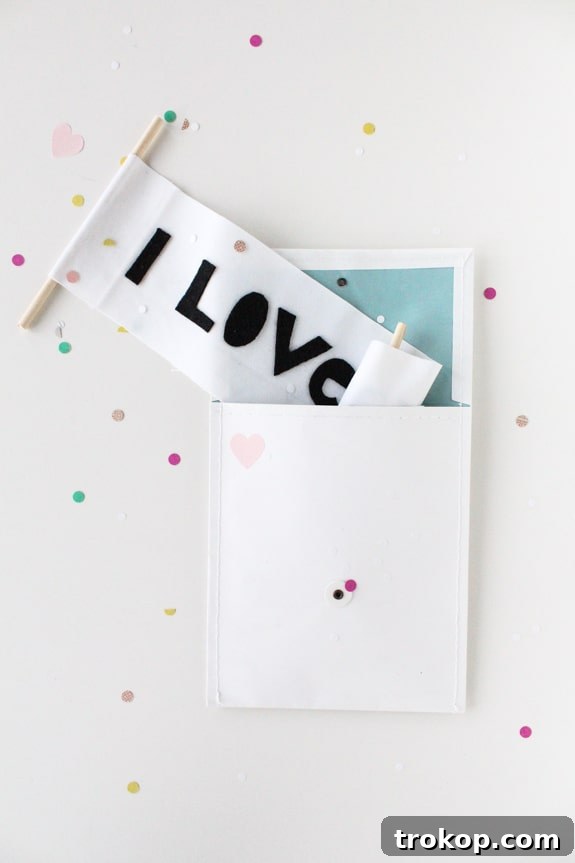 Handmade love letter scroll DIY project with rustic charm
