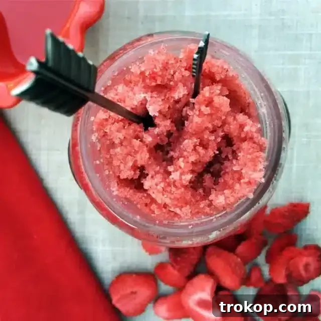 Heartfelt Handmade Valentines 15 Strawberry Sugar Scrub
