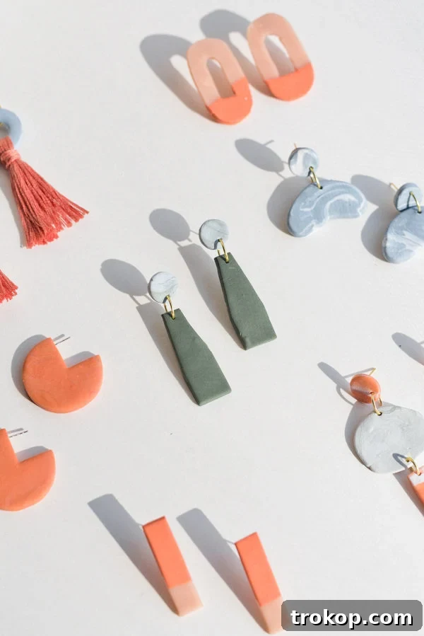 Heartfelt Handmade Valentines 17 DIY Clay Earrings for Valentines