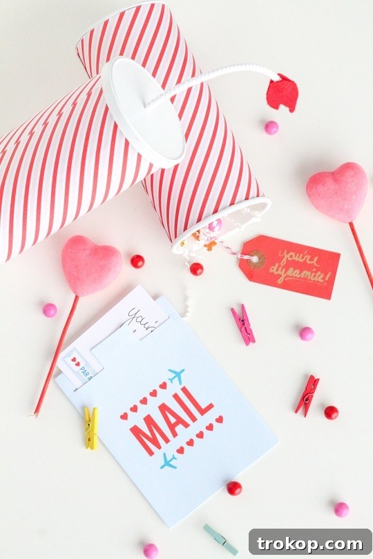 Heartfelt Handmade Valentines 3 DIY You're Dynamite Valentines - Sugar and Cloth