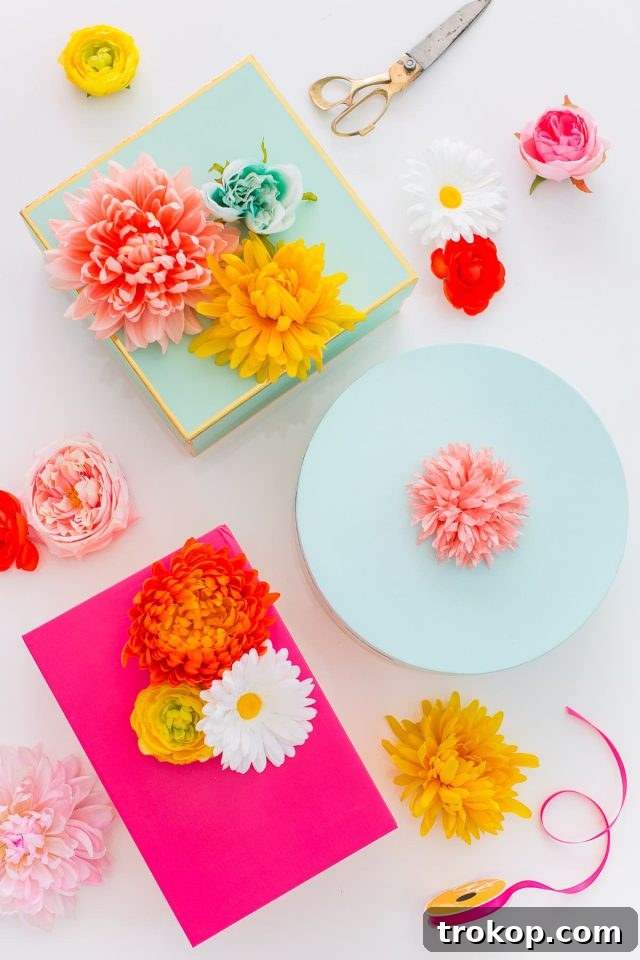 Heartfelt Handmade Valentines 5 The perfect Mother's Day gift wrapping: DIY faux flower gift topper stickers by Sugar & Cloth - houston blogger