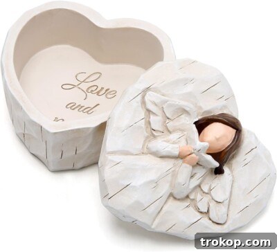 28 Heartfelt Baptism Gifts for a Special Blessing 16 Angel Figurines Keepsake Box Decorations for baptism gifts, perfect for small treasures