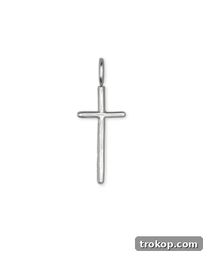 28 Heartfelt Baptism Gifts for a Special Blessing 27 Delicate cross charm for baptism gift ideas, versatile for jewelry
