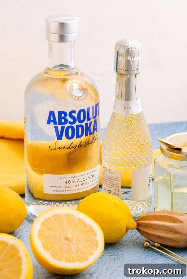 What's in a French 75 - a perfectly crafted champagne cocktail, highlighting the clarity and bubbly nature of the drink.