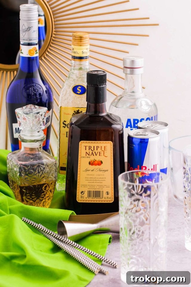 Irish Power Surge Cocktail Recipe 5 irish trashcan - ingredients needed to make the drink