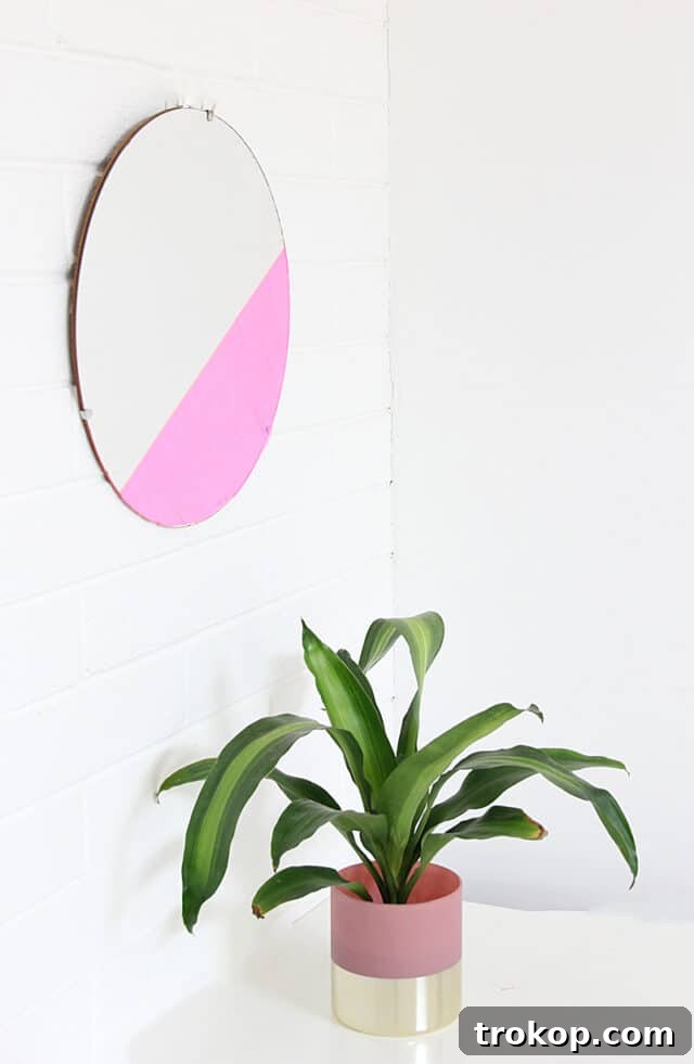 25 Dreamy Bedroom Ideas Little Girls Will Adore 18 Pink DIY Iridescent Mirror