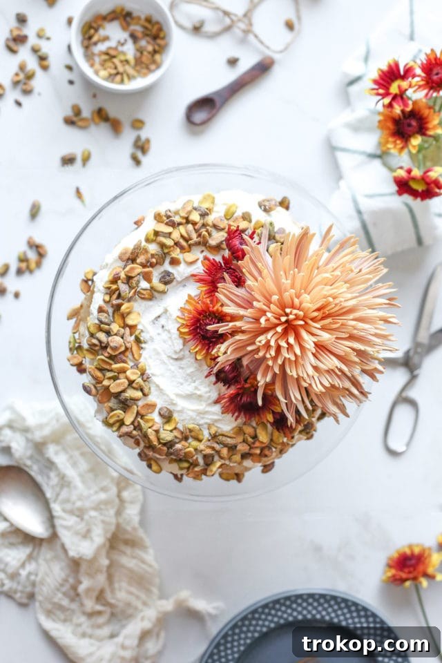 Start Your Day Sweet: 13 Effortless Breakfast Treats 12 Overhead photo of a finished Chai Crepe Cake by Sugar & Cloth