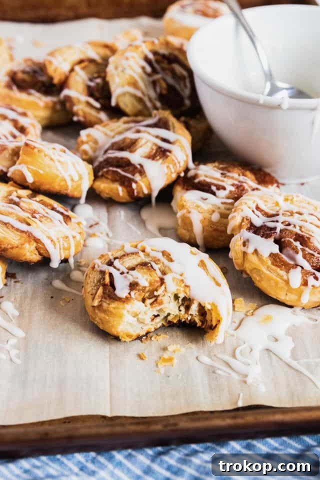 Start Your Day Sweet: 13 Effortless Breakfast Treats 7 Puff Pastry Cinnamon Rolls recipe by Sugar & Cloth, perfect for a sweet breakfast