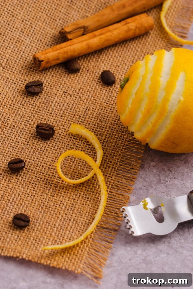 Carajillo The Ultimate Boozy Coffee Recipe 8 carajillo garnish - lemon and coffee beans