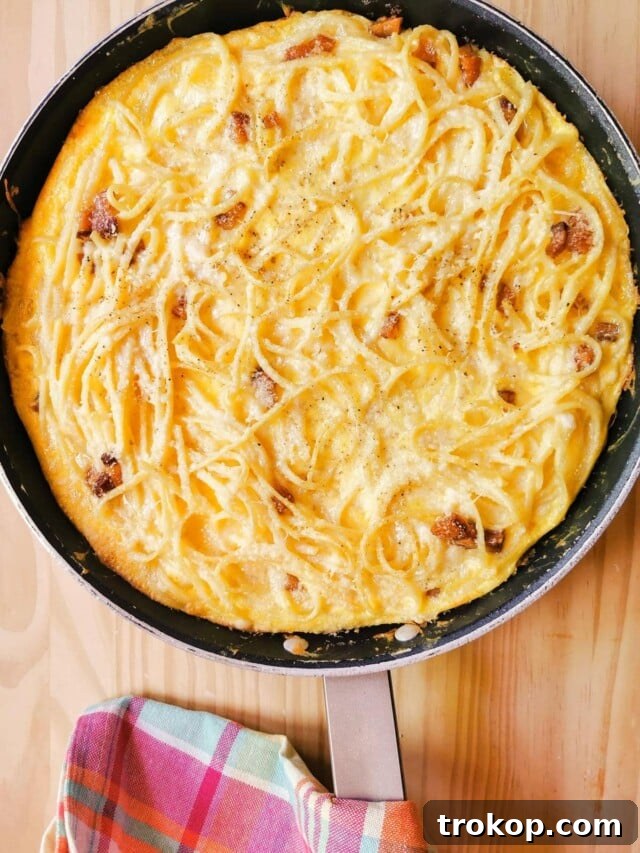 17 Brilliant Ways to Reinvent Leftover Spaghetti 6 spaghetti carbonara frittata recipe for leftover spaghetti recipes