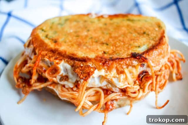 17 Brilliant Ways to Reinvent Leftover Spaghetti 7 Spaghetti Grilled Cheese Sandwich