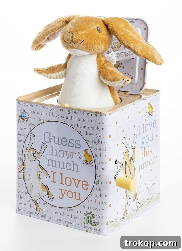 Guess How Much I Love You Bunny Jack-in-the-Box, an interactive classic toy for little ones