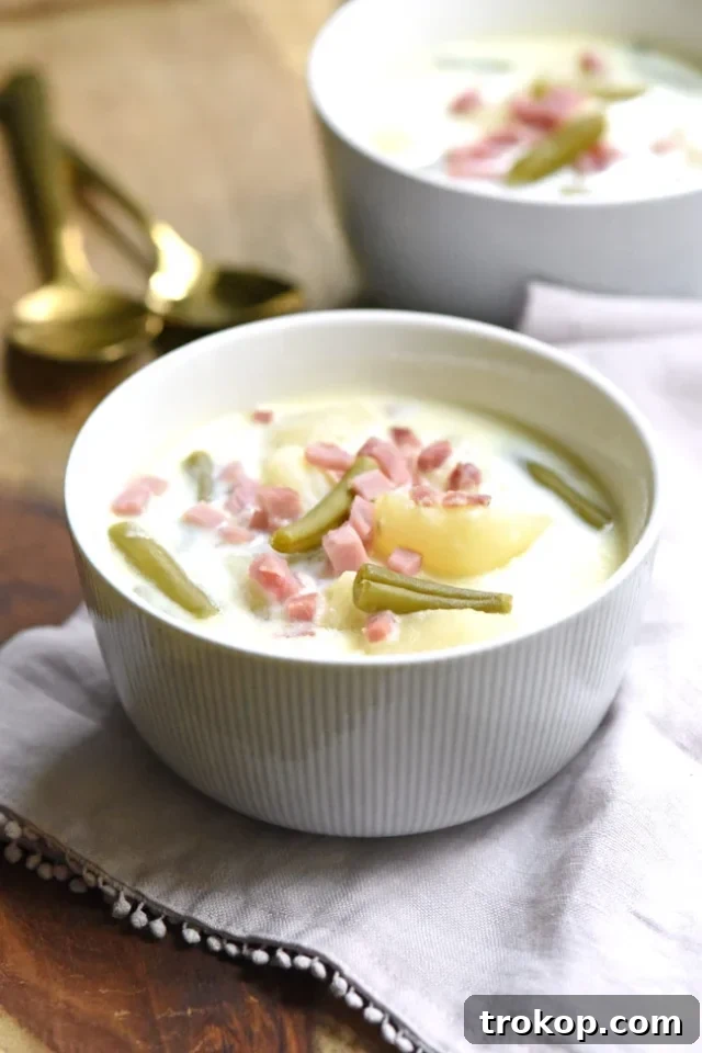 From Pantry to Plate: Easy Canned Green Bean Ideas 11 Ham Green Bean and Potato Soup for canned greens recipe