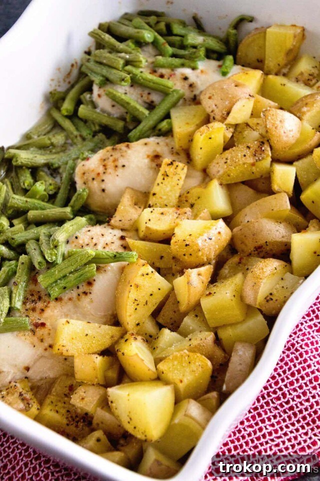 From Pantry to Plate: Easy Canned Green Bean Ideas 14 One Pan Green Beans, Chicken & Potatoes