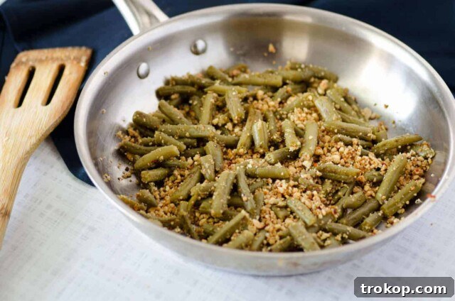 From Pantry to Plate: Easy Canned Green Bean Ideas 4 Pan Seared Canned Green Beans with Cashews & Garlic