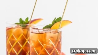 Spiked Peach Iced Tea Cocktail Recipe