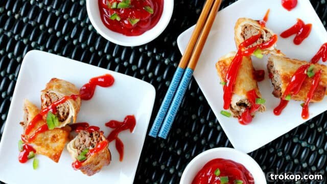 Meatloaf Egg Rolls