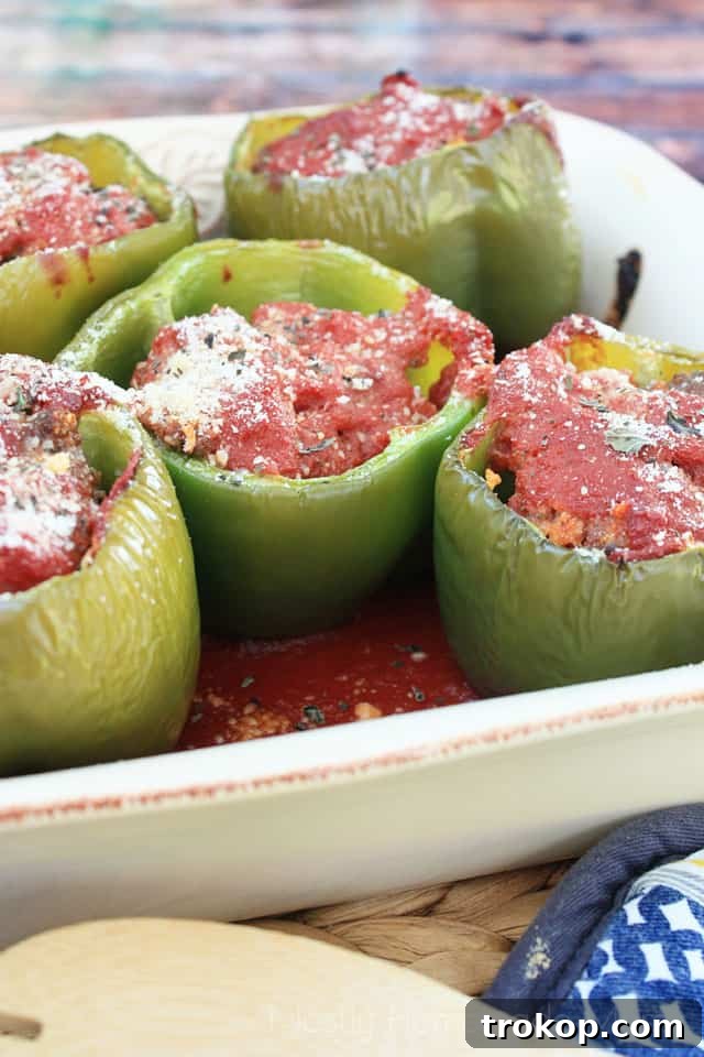 Meatloaf Stuffed Peppers