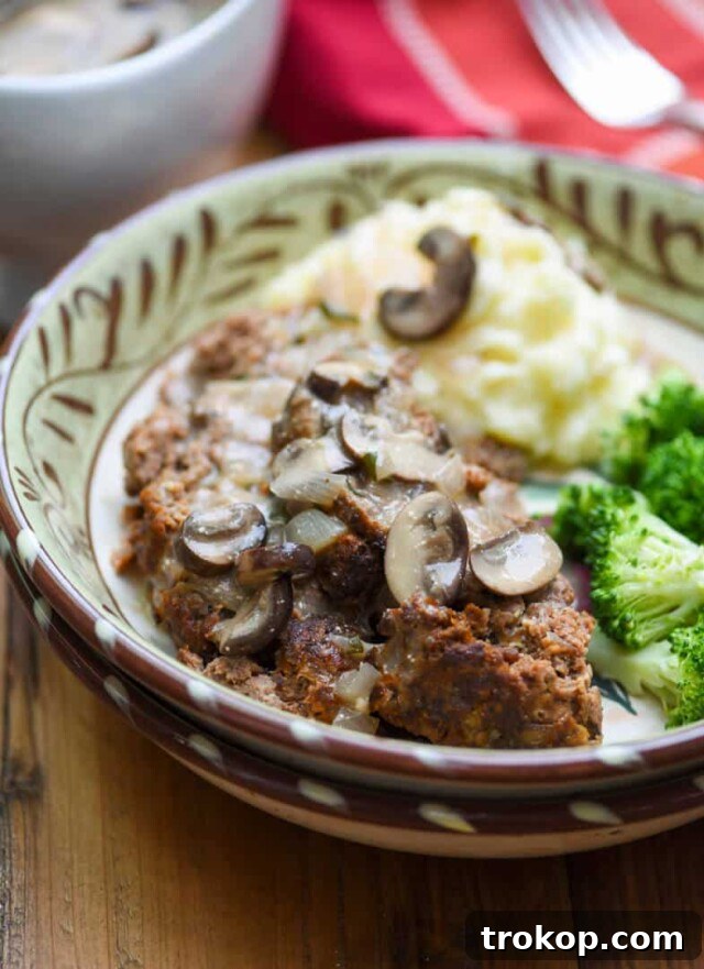 Meatloaf with Stroganoff Sauce