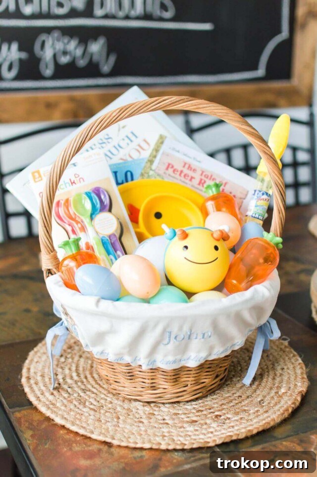 Inspiring Handmade Easter Basket Creations 22 Baby’s First Easter Basket Ideas