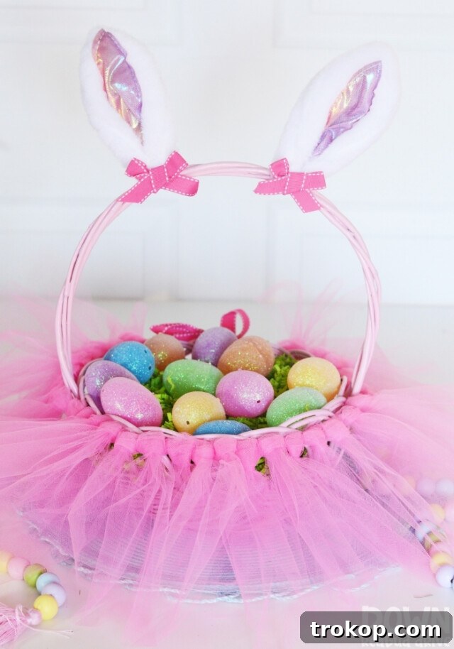 Inspiring Handmade Easter Basket Creations 10 DIY Tutu Easter Basket