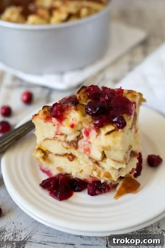 Instant Pot Cranberry Orange Baked French Toast Recipe
