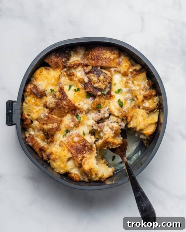 Instant Pot Sausage, Egg, and Cheese Strata Recipe