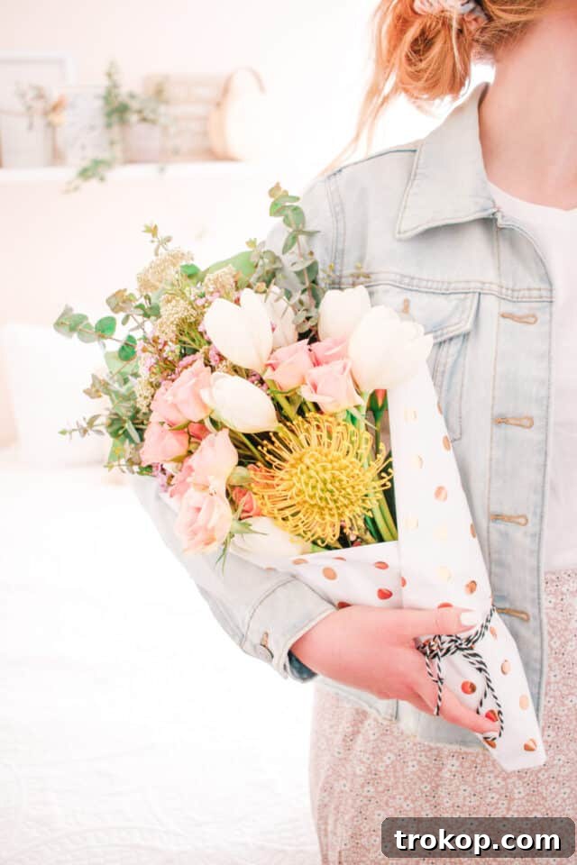 How to Make a Mother's Day Bouquet with Grocery Store Flowers