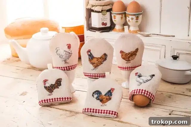 Chicken cross stitch patterns