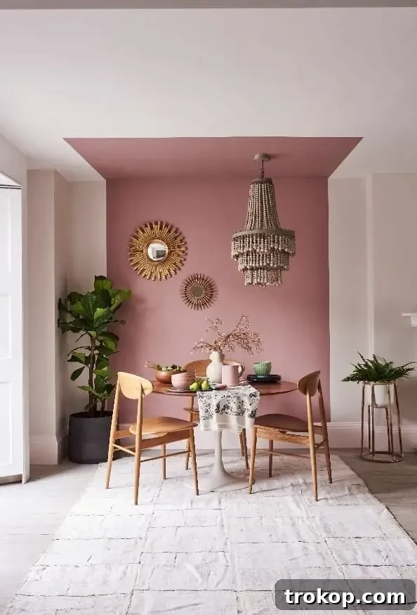 Effortless Wall Paint Ideas for Every Interior 11 Simple Painting Ideas - Vertical color divider to highlight an area