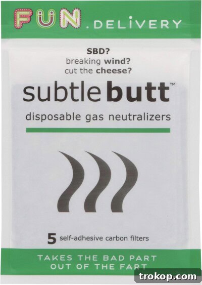 Make Dad Laugh Out Loud: Hilarious Father's Day Gift Ideas 33 Subtle Butt: disposable gas neutralizers for discreet odor control.