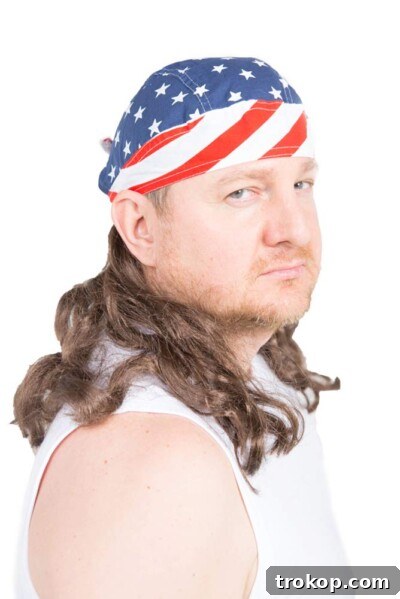 Make Dad Laugh Out Loud: Hilarious Father's Day Gift Ideas 34 The Freebird Mullet Wig Skull Cap Brown One Size, perfect for bad hair days or costume fun.