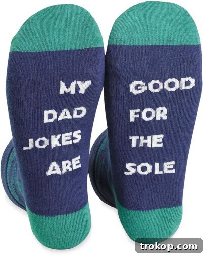 Make Dad Laugh Out Loud: Hilarious Father's Day Gift Ideas 37 Funny Socks for Men - Men's Dress Socks with Dad Jokes, Gifts for Dad from Daughter, Groomsmen Socks, Fun Socks for Men