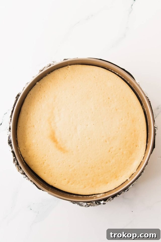 The Ultimate Water Bath for Silky Smooth Cheesecake 9 setting the Cheesecake Water Bath
