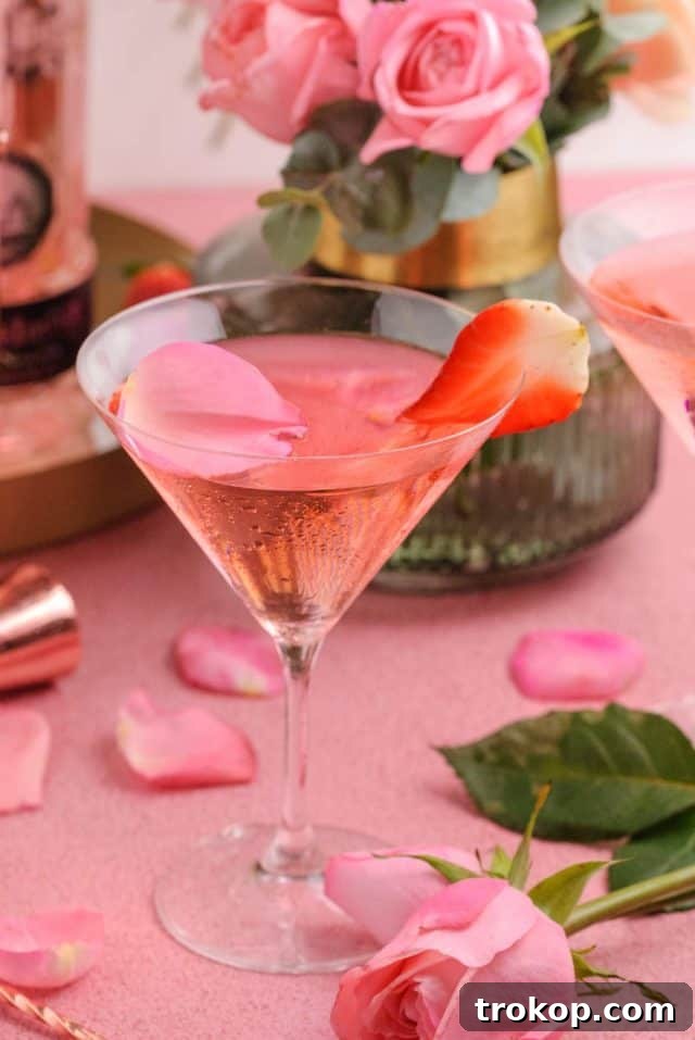 Feasting on Flowers: 19 Unique Recipes 4 Elegant Rose Martini Cocktail for Special Occasions