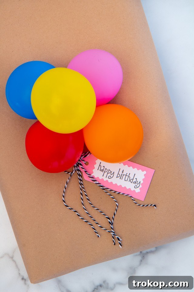 Birthday Gift Wrapping Idea