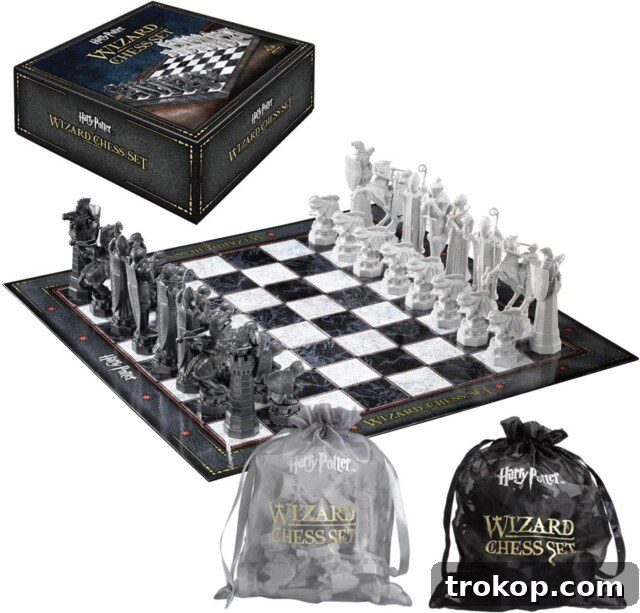Harry Potter Gifts Every Fan Will Adore 16 The Noble Collection Harry Potter Wizard Chess Set, a miniature replica.