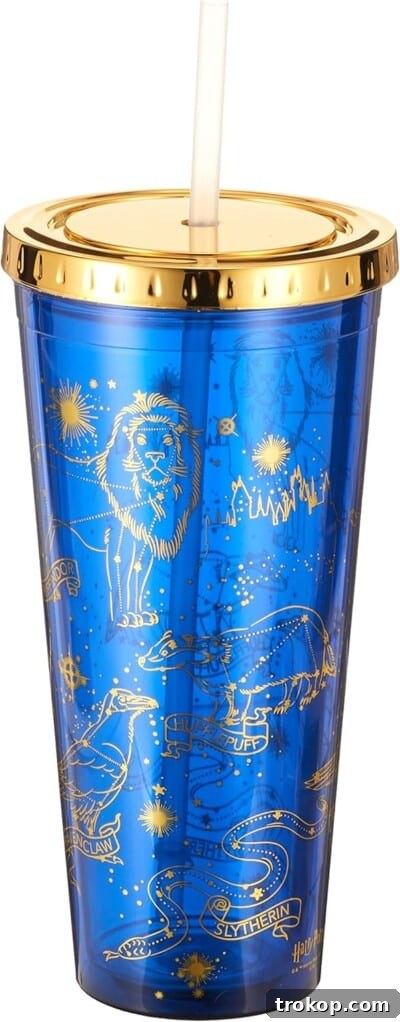 Harry Potter Gifts Every Fan Will Adore 4 Harry Potter Constellation Tumbler for hot or cold drinks.