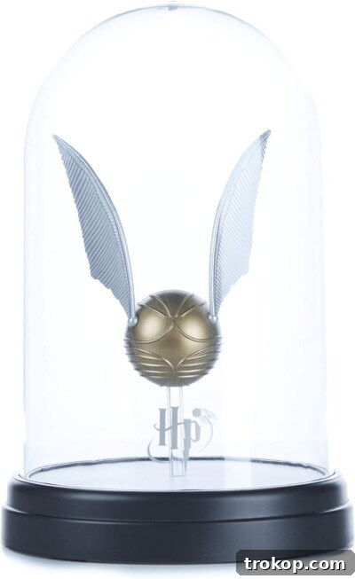 Harry Potter Gifts Every Fan Will Adore 31 Harry Potter Levitating Golden Snitch Light, a tap-activated table lamp.