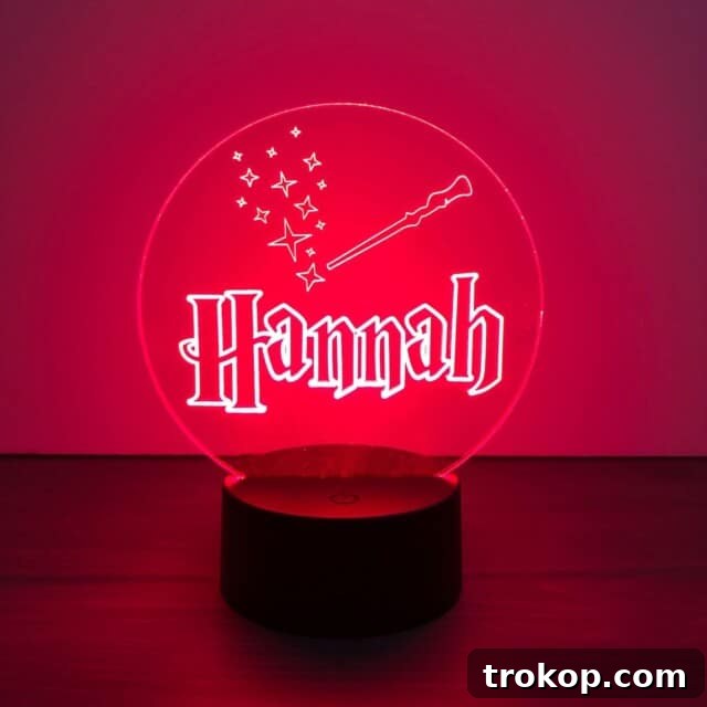 Harry Potter Gifts Every Fan Will Adore 35 Personalized Wizard Witch Wand Night Light, color changing LED.
