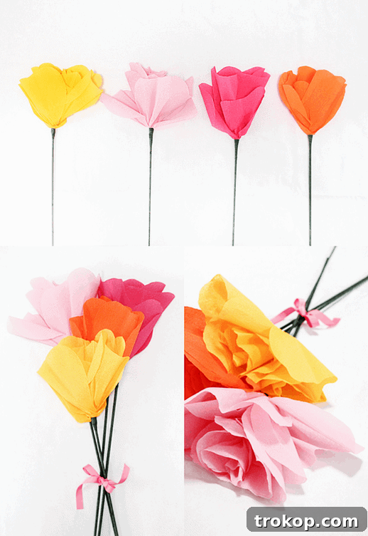 Craft Your Own Oversized Paper Blooms 2 DIY Giant Paper Flower Bouquet - Sugar & Cloth - Houston Blogger - DIY