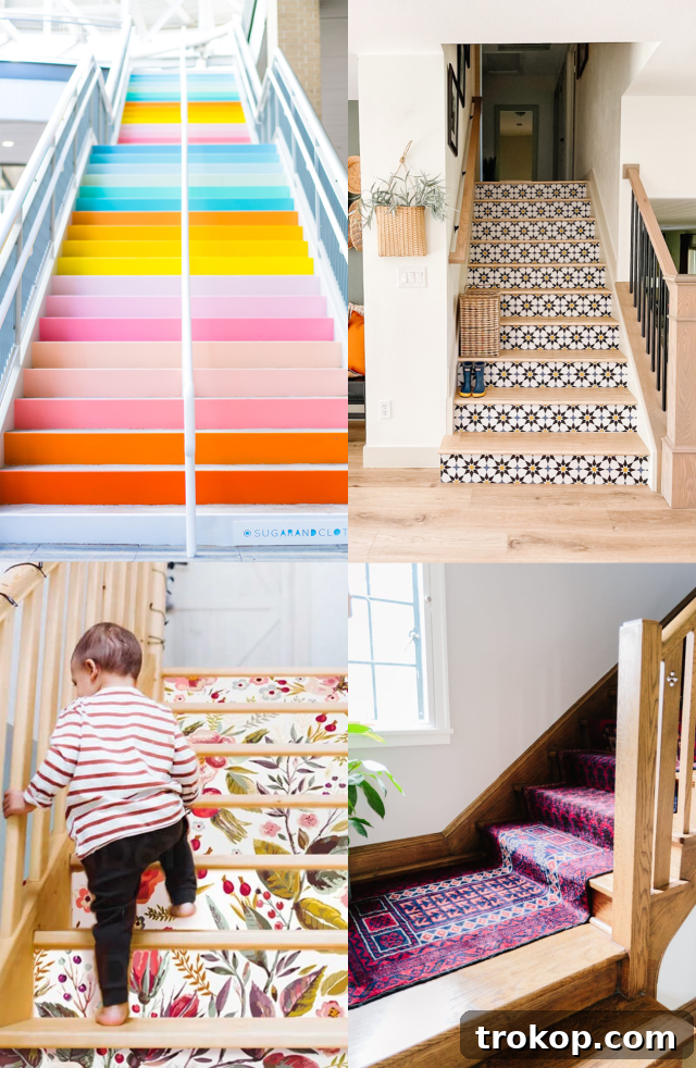 Stair Riser Ideas: A collection of creative designs