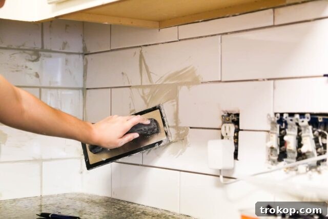 How to tile backsplash and apply it on stair risers