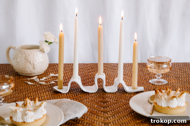 Crafting with Air Dry Clay 30 Ideas for Kids and Grown Ups 24 DIY Wabi Sabi Clay Candle Holder, showcasing a minimalist and rustic design.