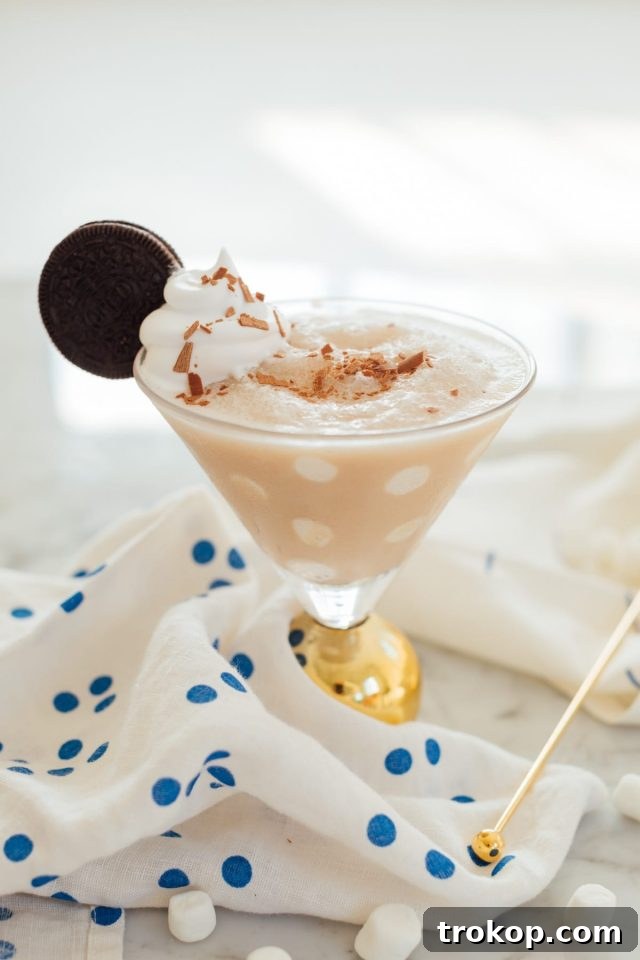 28 Ingenious and Effortless Marshmallow Treats 26 Frozen Cookies and Cream Polka Dot Martinis Recipe